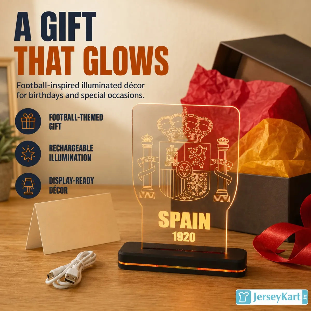 SPN 1920 Football Fan LED Desk Lamp