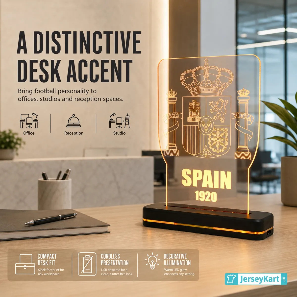 SPN 1920 Football Fan LED Desk Lamp