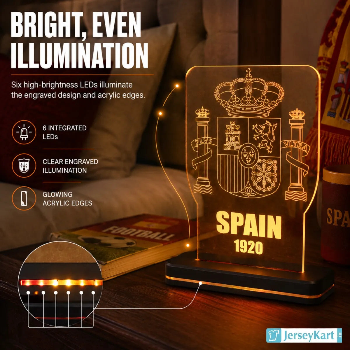 SPN 1920 Football Fan LED Desk Lamp