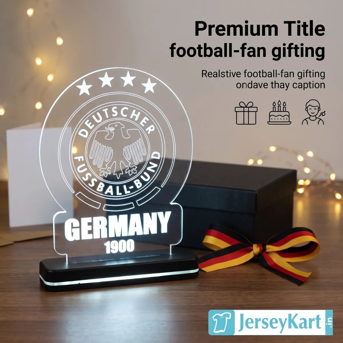 GRM 1900 Football Crest LED Acrylic Table Lamp