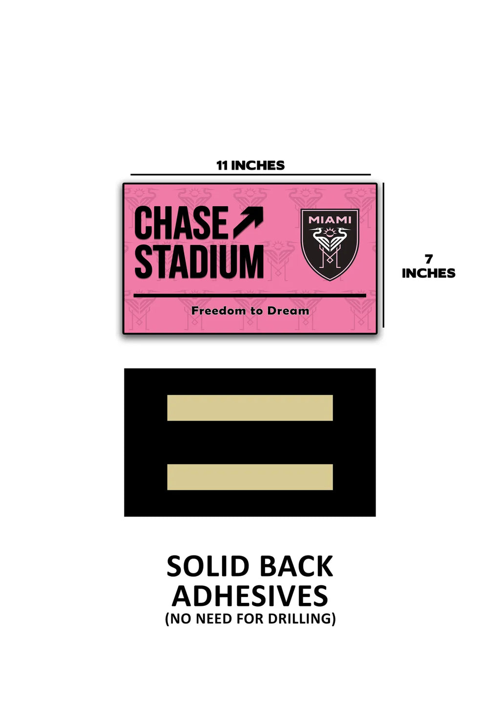 Chase Stadium Door Signs