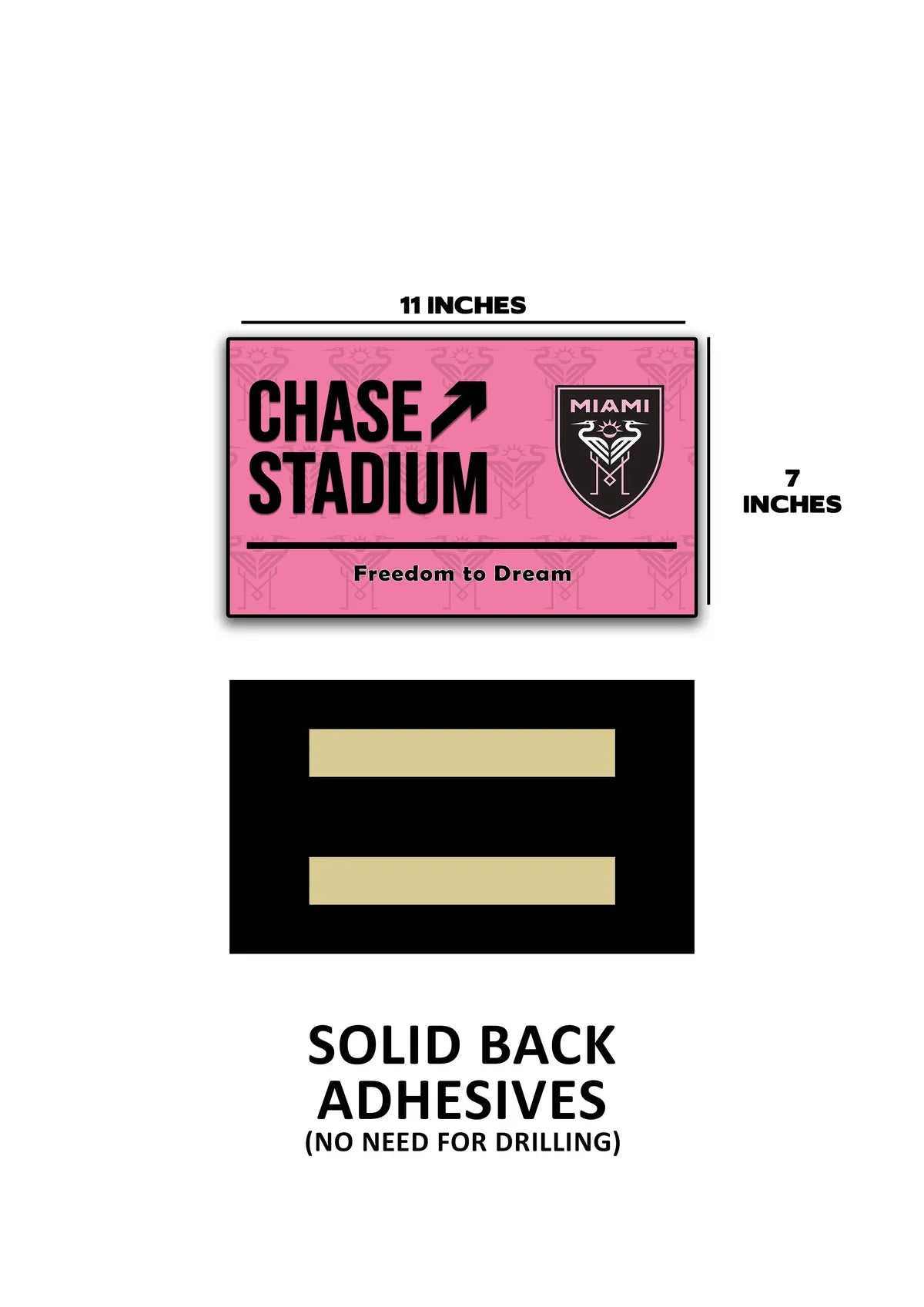 Chase Stadium Door Signs